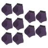 OSOLADY 5 Pairs Purple Cotton Moisturizing Socks with Silicone Heel Pads, Anti-Crack Ankle Socks for Dry Heel Treatment and Overnight Foot Care view 1