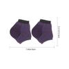 OSOLADY 5 Pairs Purple Cotton Moisturizing Socks with Silicone Heel Pads, Anti-Crack Ankle Socks for Dry Heel Treatment and Overnight Foot Care view 2