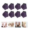 OSOLADY 5 Pairs Purple Cotton Moisturizing Socks with Silicone Heel Pads, Anti-Crack Ankle Socks for Dry Heel Treatment and Overnight Foot Care view 3