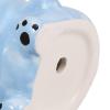 TIDTALEO Cute Hippo Shaped Ceramic Makeup Brush Holder and Pen Organizer, Animal Design Succulent Planter for Home Vanity Desk, Multifunctional Cosmetic Brush Cup for Bathroom and Office view 3