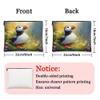 Artistic Floral Makeup Bag, Bird Design Cosmetic Travel Pouch for Women, Portable Canvas Zipper Organizer, Spring Skincare Toiletry Bag 7x9 Inch view 4