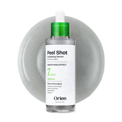 Orien Peel Shot Exfoliating Serum 80ml Daily Soft Exfoliating Face and Body Scrub Dead Skin Cells Blackhead Remover for All Skin Types korean skin care