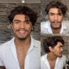 Hesperis Prestyled Wave Natural Short Men's Pixie Cut Wig Human Hair Full Lace Curly Wig for Men Brazilian Remy Hair Pre Plucked Wigs For Male (150density) view 1