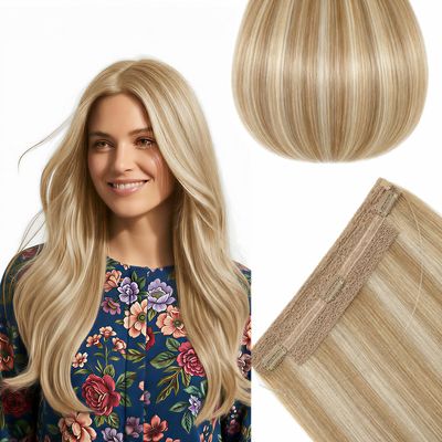 SISIYUYU Halo Hair Extensions Real Remy Human Hair 95g 12 Inch