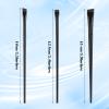 3 PCS Angled Eyebrow Brush Set, Precision Eye Brow Brushes for Makeup, Fine Point Slanted Ultra Thin Flat Design Eyeliner Brush for Beauty Cosmetic Tool Women Gifts (Black, 5.4-5.9 Inches) view 2