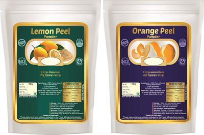 aj Natural Lemon Peel and Orange Peel Powder - 200G (100g Each)