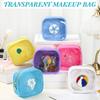 Silkfly 6 Pcs Mini Preppy Patch Makeup Bags Bulk, Beach, Multicolor view 3