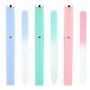 3 Pack Crystal Nail Files for Natural Nails, Double Sided Travel Nail File with Case, Glass Fingernail Files for Women (Pink+Blue+Green) view 1