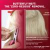 HairHoo Butterfly Weft Hair Extensions Double Drawn Platinum Blonde Glue-Free Real Human Hair Extensions with Install Accessories, Breathable Invisible Weft for Home or Salon 18 Inch 110g view 3