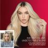HairHoo Butterfly Weft Hair Extensions Double Drawn Platinum Blonde Glue-Free Real Human Hair Extensions with Install Accessories, Breathable Invisible Weft for Home or Salon 18 Inch 110g view 4