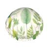 Botanical Leaves Shower Caps Reusable Waterproof Adjustable Stylish Hair Cap Elastic view 1