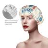 American Flag Element Flip Flops Shower Caps Reusable Waterproof Adjustable Stylish Hair Cap Elastic view 4