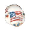 Welcome To America & Red Blue Flip-Flops Shower Caps Reusable Waterproof Adjustable Stylish Hair Cap Elastic view 2