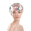 Welcome To America & Red Blue Flip-Flops Shower Caps Reusable Waterproof Adjustable Stylish Hair Cap Elastic view 3