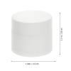 VALICLUD 20Pcs Double-Layer Facial Cream Box 5G Frosted White Cosmetics Container with Inner Lid Travel Makeup Storage Jar for Skincare and Lotion view 2