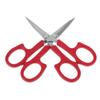 IWOWHERO Stainless Steel Brow Scissors and Beard Trimmer 2Pcs Curved and Straight Blades Facial Hair Grooming Tool for Precise Eyebrow and Eyelash Extension Maintenance view 1