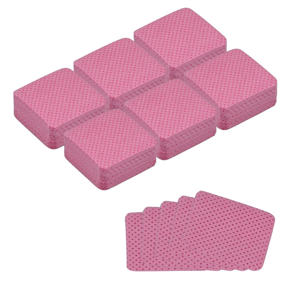 300 Pcs Lint Free Wipes for Nails, Soft & Absorbent Wipes for Gel Polish Removal, Nail Prep & Eyelash Extensions (Pink)