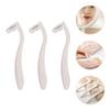 CATIEBYE 3Pcs Women Disposable Hair Shaving Razors for Privates and Armpit White Portable Leg and Arm Hair Razor Set for Sensitive Skin and Intimate Removal view 2