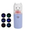 Yinhing Portable Nano Facial Moisturizing Handy Cool Mist Sprayer with Color Light Function for Daily Skincare Travel Essential ABS Material USB Rechargeable (Purple) view 2