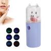 Yinhing Portable Nano Facial Moisturizing Handy Cool Mist Sprayer with Color Light Function for Daily Skincare Travel Essential ABS Material USB Rechargeable (Purple) view 4