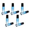 DECORNIJIA 10Pcs 10Ml Glass Essential Oil Roller Bottles with Blue Gradient Refillable Perfume Roller Bottles for Travel and Aromatherapy Black Cap Sub for Oil Storage view 1