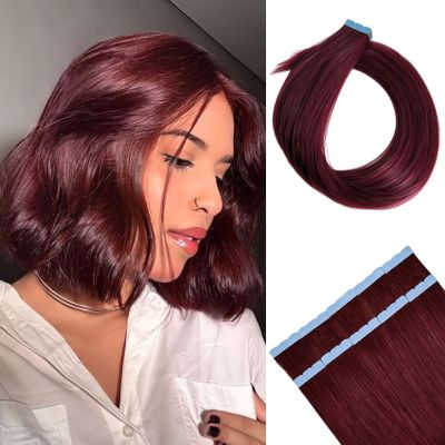Mini 99J Tape in Invisible Hair Extensions Human Hair 12in for Girls