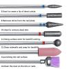 Yinhing Nail Drill Bits Set Professional 14PCS Sanding Polishing Removing for Acrylic Gel Nails Manicure Pedicure Tool with Storage Case Multi Color view 3