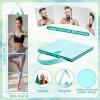 Burbell 3 Way Foldable Full Body Mirror Portable Travel Fitness, Mint Green view 2