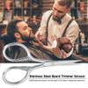 Yinhing Stainless Steel Beard Trimmer Scissor Professional Barber Grade Cutting Tool for Men Mustache Eyebrow Bang Trimming Silver 3.54 Inches view 4