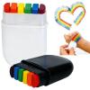 Pride Face Paint Sticks & Crayons - Vibrant Rainbow Colors, Long Lasting & Smudge-Resistant - Festival Makeup for Pride & LGBTQ+ Parties-2-Pack view 1