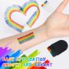 Pride Face Paint Sticks & Crayons - Vibrant Rainbow Colors, Long Lasting & Smudge-Resistant - Festival Makeup for Pride & LGBTQ+ Parties-2-Pack view 2