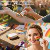 Pride Face Paint Sticks & Crayons - Vibrant Rainbow Colors, Long Lasting & Smudge-Resistant - Festival Makeup for Pride & LGBTQ+ Parties-2-Pack view 4