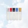 MOBUTOFU 5Pcs 10Ml Glass Roller Ball Bottles Essential Oil Refillable Subpackaging Containers with Frosted Finish for Travel and Cosmetic Use view 4