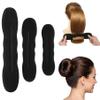 3PCS Hair Bun Maker For Women's Hair, 3 Sizes Sponge Hair Updo Shaper for Long Curly Straight Thin Wavy Hair Magic Hair Curler Clip Ties Hair Styling Accessories French Twist Hair Tool view 1