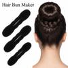 3PCS Hair Bun Maker For Women's Hair, 3 Sizes Sponge Hair Updo Shaper for Long Curly Straight Thin Wavy Hair Magic Hair Curler Clip Ties Hair Styling Accessories French Twist Hair Tool view 4