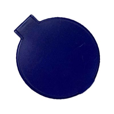 Qiilu Portable Travel Mirror - Single Sided Folding Circular Cosmetic Pocket Mirror - Compact & Lightweight Travel Mirrors (Blue)