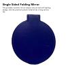 Qiilu Portable Travel Mirror - Single Sided Folding Circular Cosmetic Pocket Mirror - Compact & Lightweight Travel Mirrors (Blue) view 2