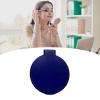 Qiilu Portable Travel Mirror - Single Sided Folding Circular Cosmetic Pocket Mirror - Compact & Lightweight Travel Mirrors (Blue) view 3