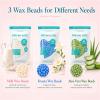 Waxing Kit for Hair Removal - Beginner Friendly Wax Warmer with 6 Bags Hard Wax Beans Freesia & Milk & Aloe, Ideal for Body, Bikini, face, Home Salon Use - Pink Beach view 2