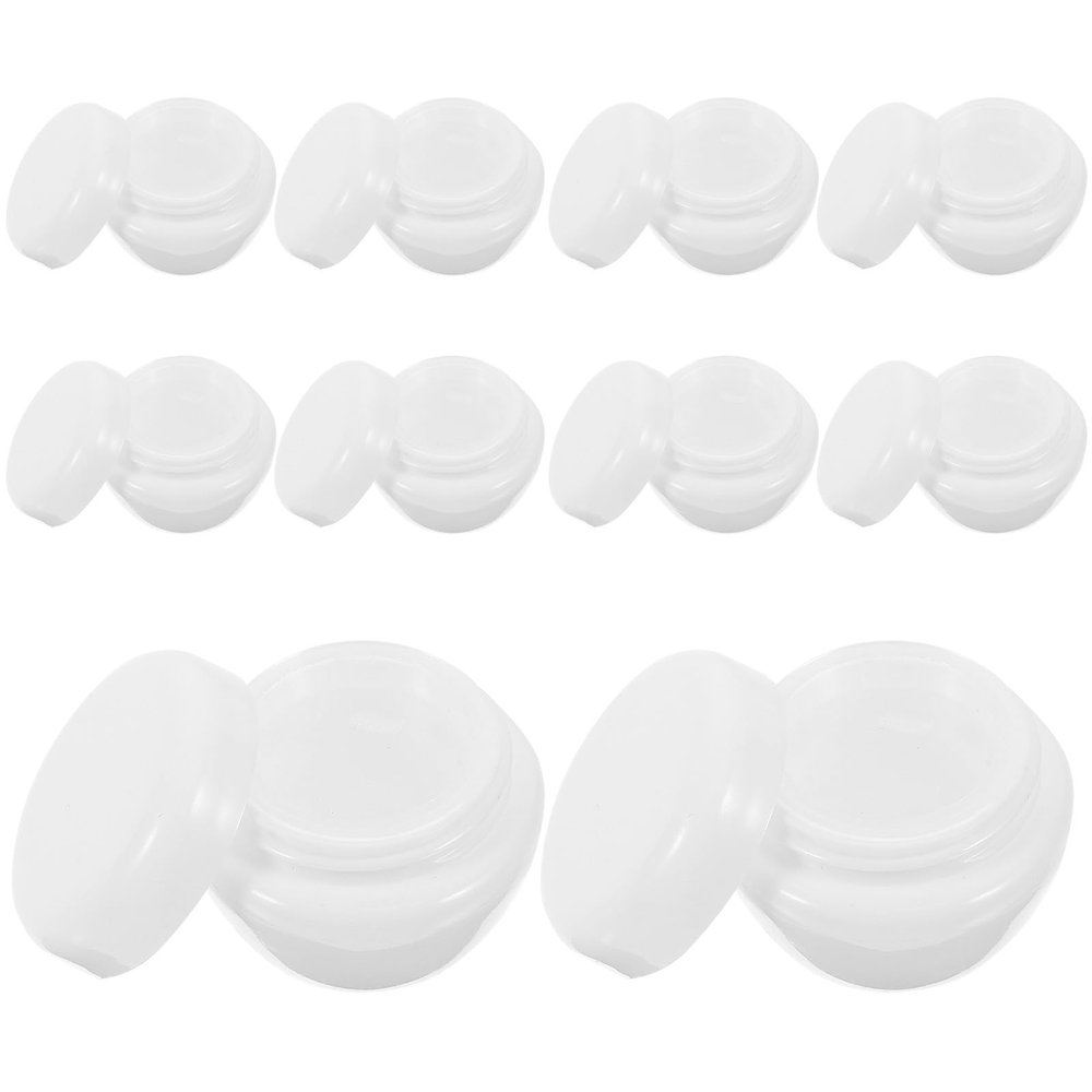 Mushroom Cream Jar 5G Plastic Refillable Travel Container Set