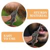 PENIKOKO Stainless Steel Beard Scissors Small Facial Hair Trimmer for Men Mustache and Eyebrow Grooming Personal Care Tool Gray Single view 3