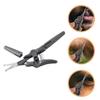 PENIKOKO Stainless Steel Beard Scissors Small Facial Hair Trimmer for Men Mustache and Eyebrow Grooming Personal Care Tool Gray Single view 4