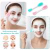 2 in Silicone Face Scrubber Pore Brushs 4 PCS Facial Cleansing Brush Face Scrub Brush for Exfoliating Massaging Remove Blackheads Applicator for Mud Makeup Skincare Removal Body Lotion DIY Mask Clay view 4