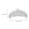 SOIMISS Bridal Rhinestone Crown Headband Silver Sparkling Wedding Tiara for Bride Bridal Hair Accessories Elegant Wedding Headpiece for Adult Birthday Celebration view 2