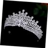 SOIMISS Bridal Rhinestone Crown Headband Silver Sparkling Wedding Tiara for Bride Bridal Hair Accessories Elegant Wedding Headpiece for Adult Birthday Celebration view 3