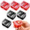 6 Pcs Eyebrow Pencil Sharpener, Lip Liner & Eyebrow Eyeliner Sharpener Set, Makeup Pencil Sharpeners, Dual Hole with Stainless Steel Blades, Multi-Color Cosmetic Manual Tools for Women Eye Pencils view 1