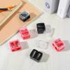 6 Pcs Eyebrow Pencil Sharpener, Lip Liner & Eyebrow Eyeliner Sharpener Set, Makeup Pencil Sharpeners, Dual Hole with Stainless Steel Blades, Multi-Color Cosmetic Manual Tools for Women Eye Pencils view 3