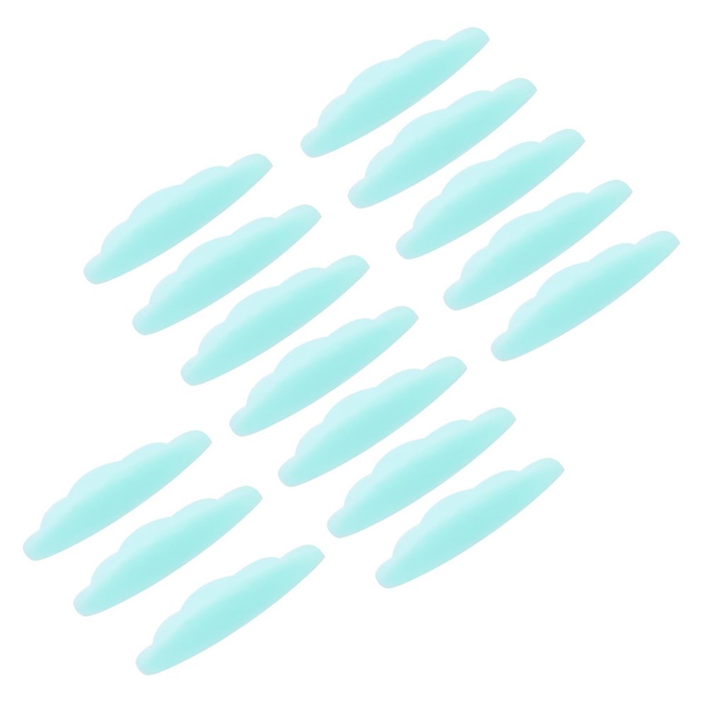 TEHAUX 15 Pairs Eyelash Lift Silicone Pads Lash Curlers Reusable Lash Lift Tool with 5 Size Medium1 Medium2 L for Women DIY Eyelash Perm Supplies