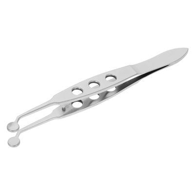 MUCKLILY Meibomian Gland Massage Forceps with Round Tip, Eyelid Massage Tweezers for Eye Stye Removal and Eye Bag Relief, Large 5X5Mm Precision Tool for Eyelid Gland Unclogging and Lash