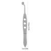 MUCKLILY Meibomian Gland Massage Forceps with Round Tip, Eyelid Massage Tweezers for Eye Stye Removal and Eye Bag Relief, Large 5X5Mm Precision Tool for Eyelid Gland Unclogging and Lash view 2